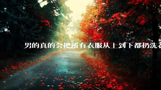 男的真的会把所有衣服从上到下都扔洗衣机吗？