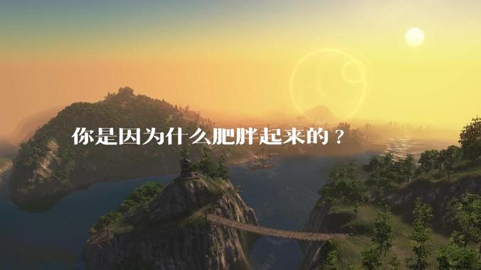 你是因为什么肥胖起来的?