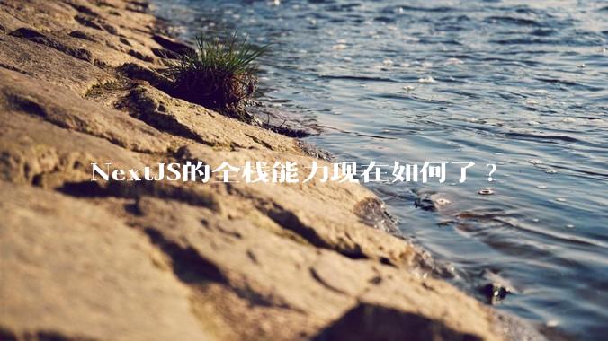 NextJS的全栈能力现在如何了?